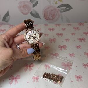 Caravelle Rose Gold Watch
